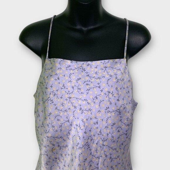 Zara Floral Satin Slip Mini Dress - Picture 8 of 10